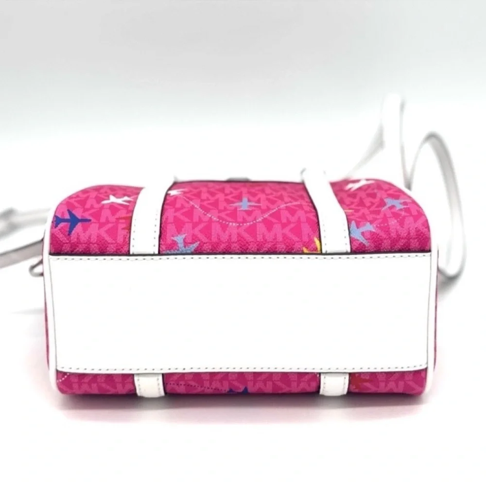 Michael Kors Small Travel Duffle Xbody Bag Dragon Fruit Multi